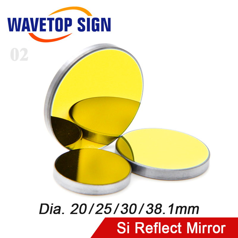 Co2 Laser Mirror - WaveTopSign Si กระจกสะท้อนแสง Dia.20 25 30