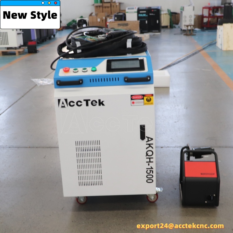 Industrial Laser Welding Gun - AccTek สนิมเลเซอร์ทําความสะอาดสนิมและกําจัดสีตัดเลเซอร์โลหะแบบพกพาเลเซอร์เชื่อมทําความสะอาดเครื่องตัด 3in1 1500W