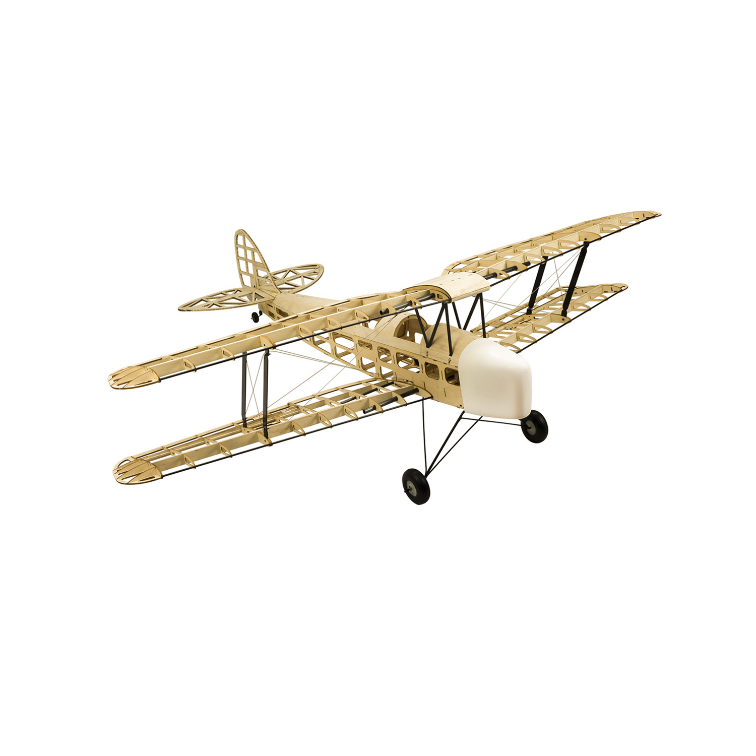 Industrial Laser Power - ชุดประกอบเครื่องบิน RC ทำจากไม้บัลซาตัดด้วยเลเซอร์ รุ่นใหม่ TigerMoth DH-82