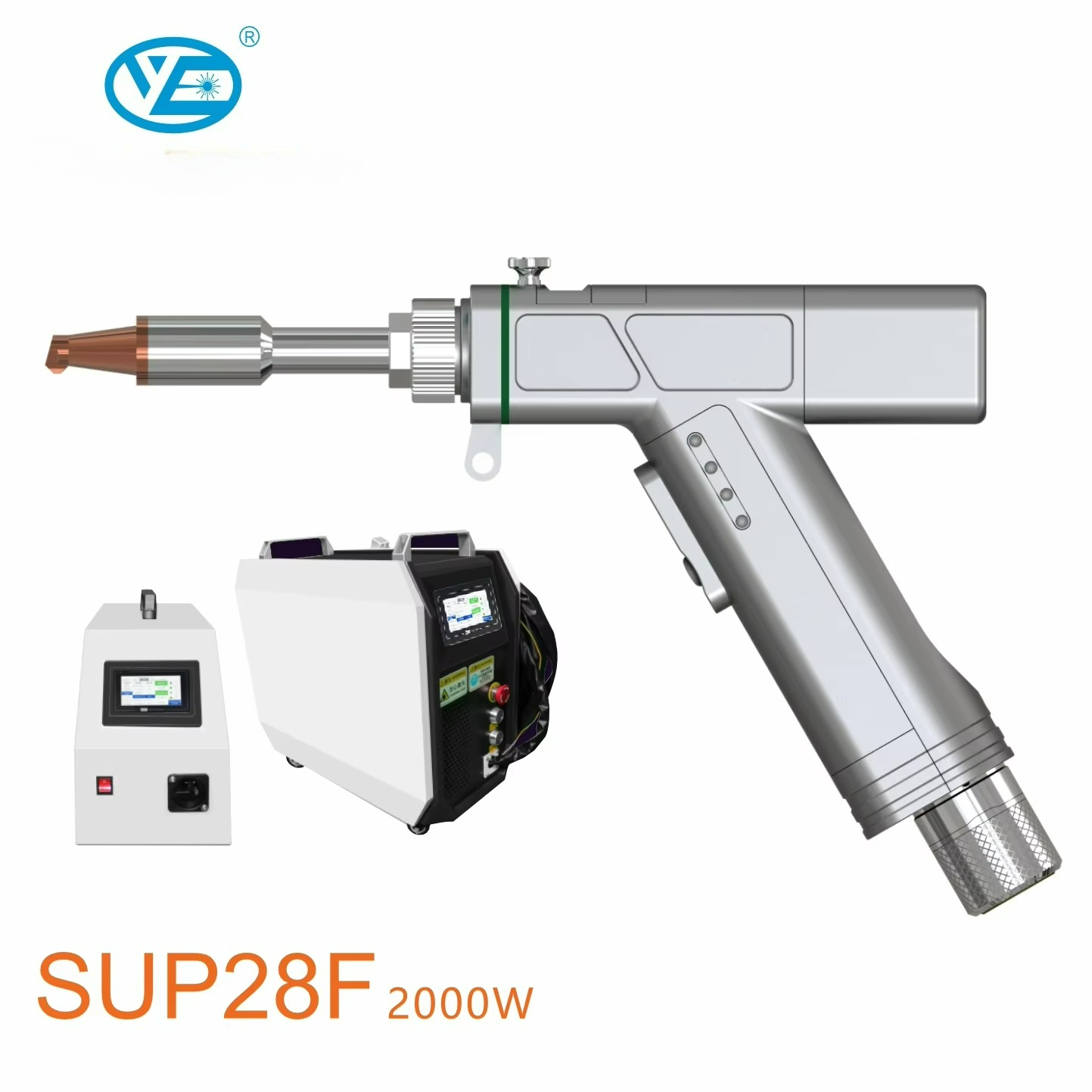 Industrial Laser Welding Gun - หัวเชื่อมเลเซอร์แบบมือถือ NEW 2000W SUP28T ระบายความร้อนด้วยอากาศ เกรดอุตสาหกรรม