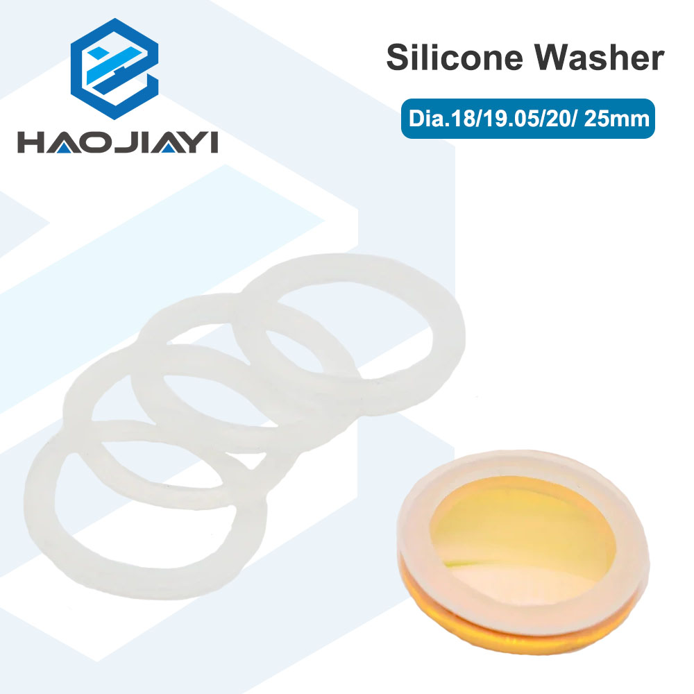 Co2 Laser Mirror - Haojiayi ที่ล้างซิลิโคน5ชิ้น19.05 20 25มม. สำหรับกระจกเลนส์โฟกัสเลเซอร์ CO2