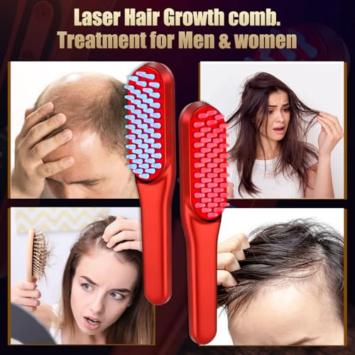 Industrial Laser Beam - หวีเลเซอร์กระตุ้นการเจริญเติบโตของเส้นผม, การรักษาด้วยแสงสีแดงเพื่อกระตุ้นการเจริญเติบโตของเส้นผม เหมาะสำหรับทั้งชายและหญิง