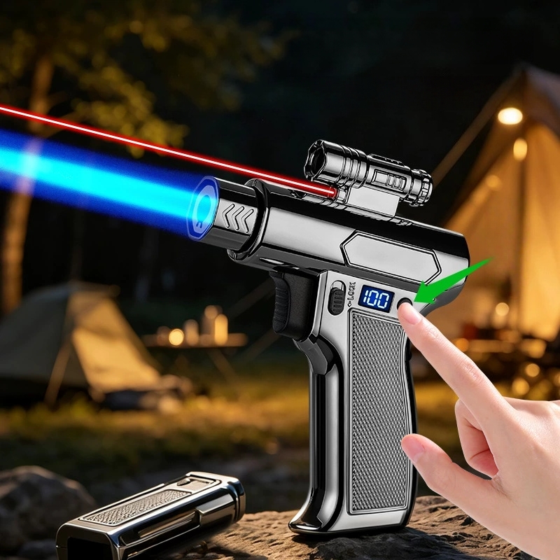 Industrial Laser Welding Gun - ไฟแช็คเลเซอร์กำลังสูงสำหรับงานกลางแจ้ง ทนความร้อนสูง กันลม ใช้จุดซิการ์ ใช้สำหรับตั้งแคมป์
