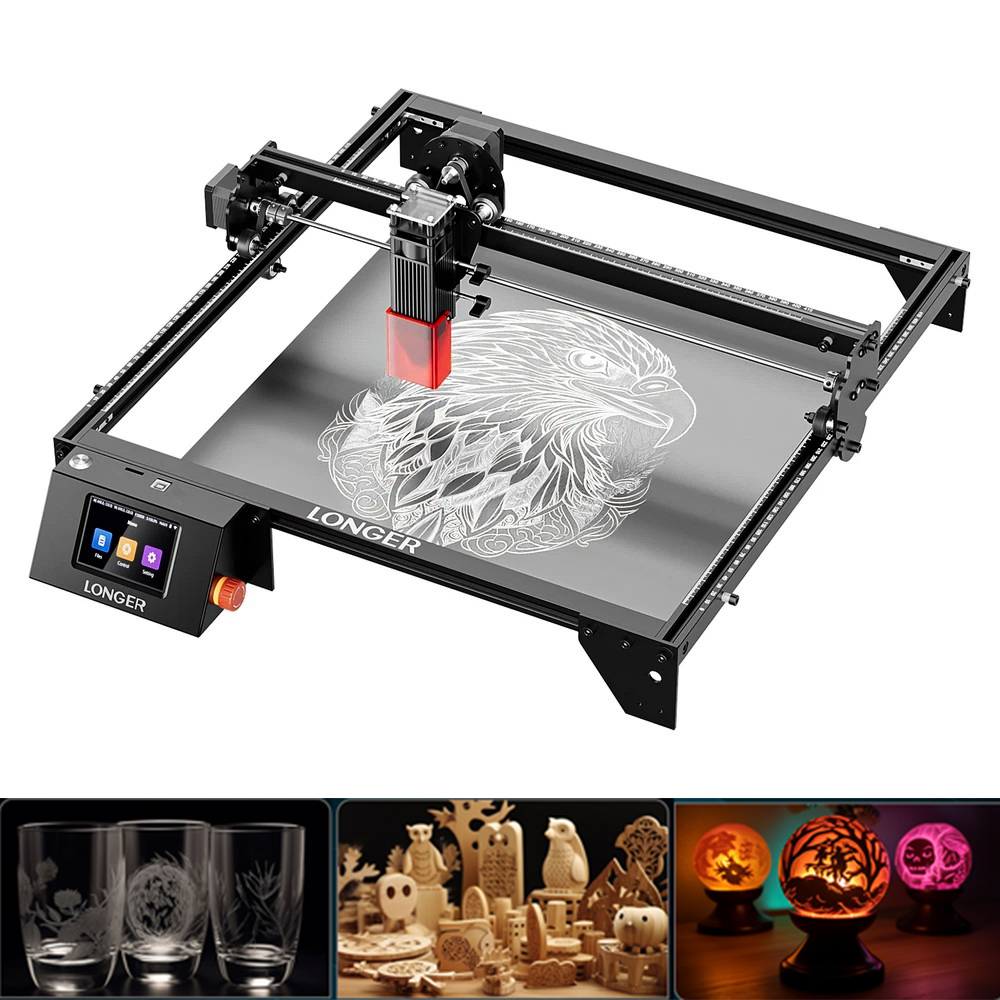 Industrial Acrylic Laser Cutter - เครื่องแกะสลักและตัดเลเซอร์ LONGER 20W ขนาด 400x365 มม.