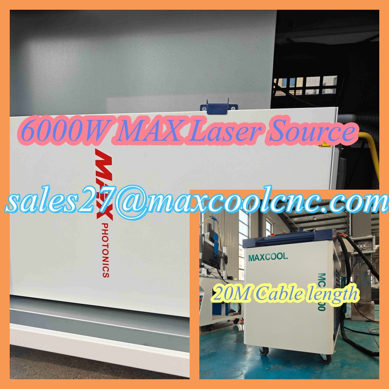 Industrial Laser Paint Remover - เครื่องทำความสะอาดไฟเบอร์เลเซอร์อุตสาหกรรม MAXCOOL 6000W สำหรับทำความสะอาดสนิมโลหะ สีเคลือบ คราบน้ำมัน