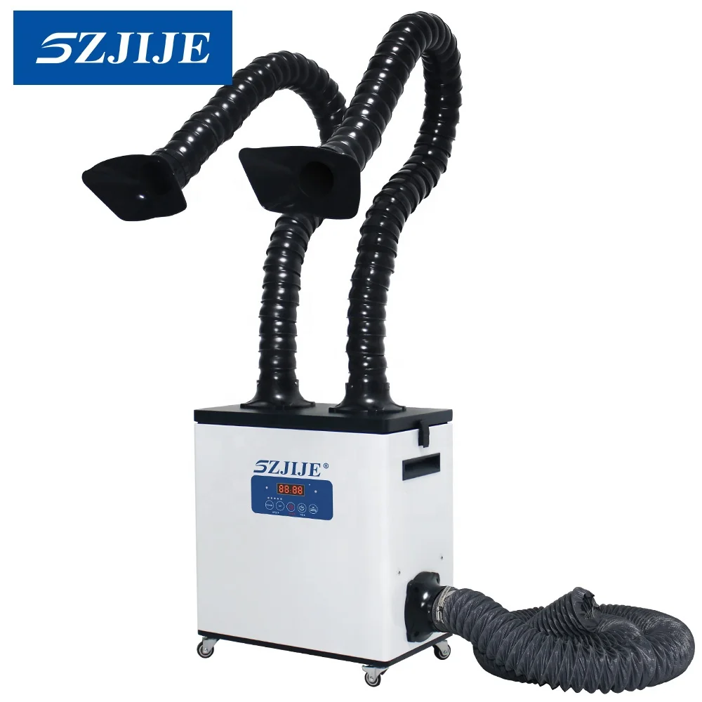 Fume Extractor Laser - เครื่องดูดควันบัดกรีแบบสองหัวรุ่นใหม่ยอดนิยม SZJIJE พร้อมช่องระบายอากาศภายนอก