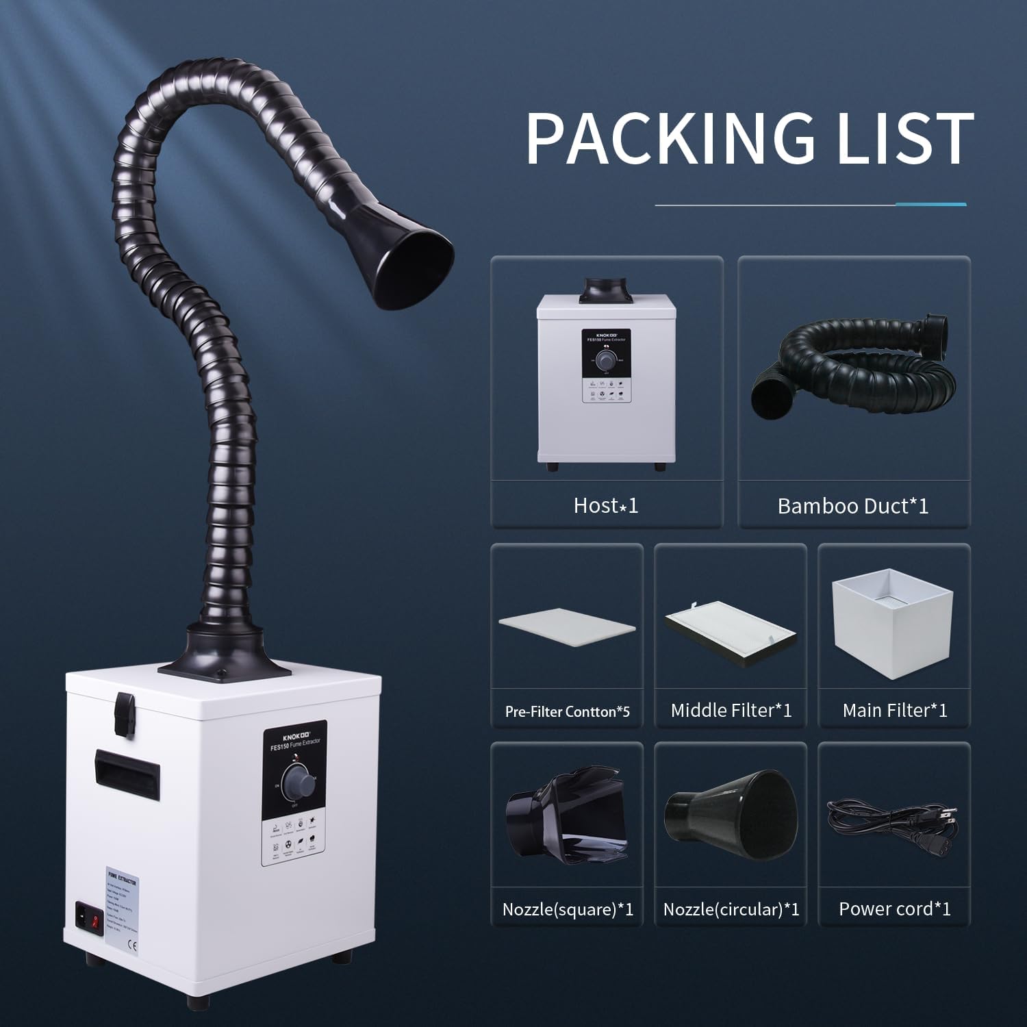 เครื่องดูดควันบัดกรีพร้อมตัวกร - Fume Extractor Laser บทวิจารณ์และราคา