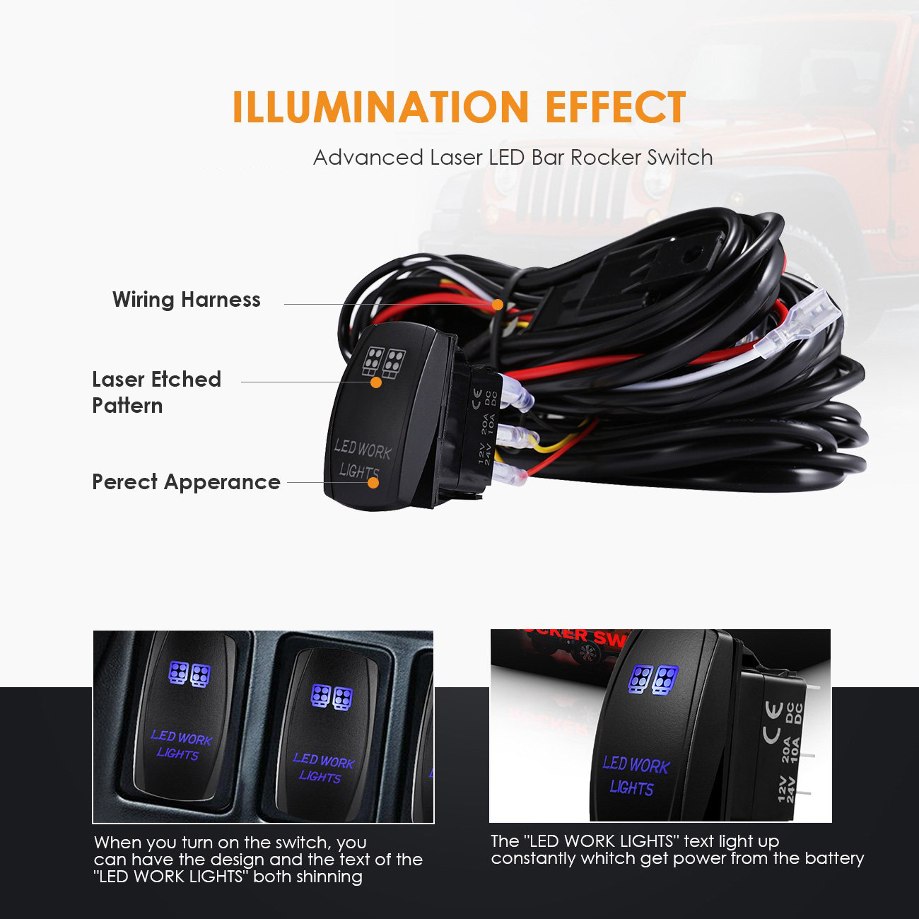 ชุดสายไฟสำหรับไฟ LED บาร์ 14AW - Industrial Laser Beam บทวิจารณ์และราคา