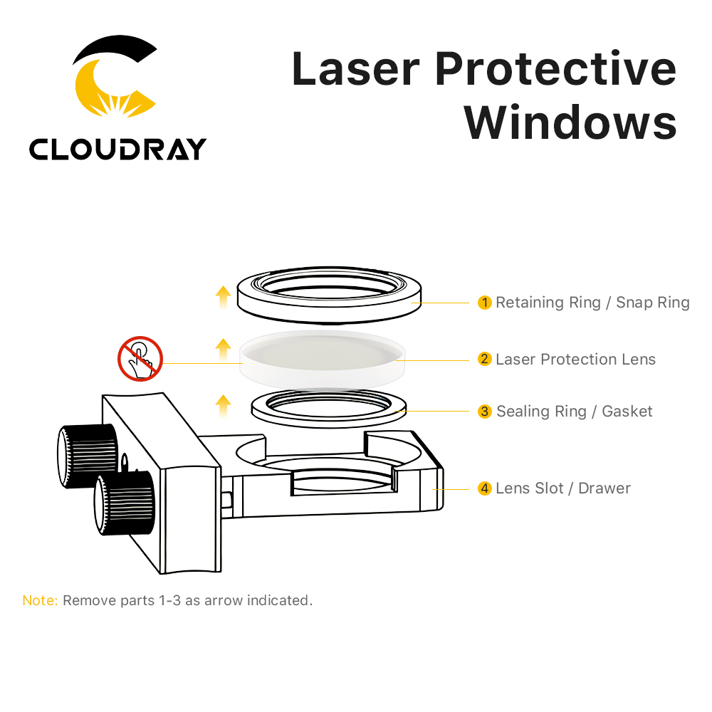 Cloudray ชุดป้องกันเลนส์ออปติค - Co2 Laser Mirror บทวิจารณ์และราคา