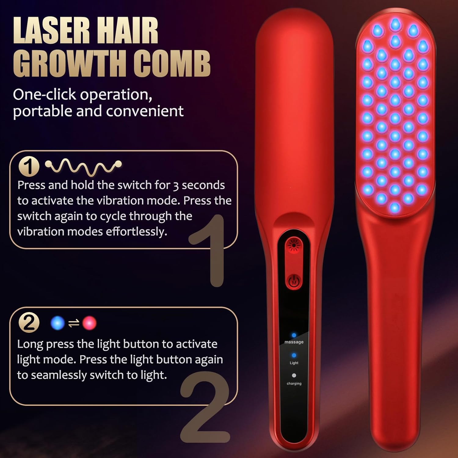 หวีเลเซอร์กระตุ้นการเจริญเติบโ - Industrial Laser Beam บทวิจารณ์และราคา