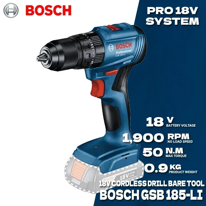 สว่านกระแทกไร้สายแบบมอเตอร์ไร้ - Bosch Drill Gsb 18V บทวิจารณ์และราคา